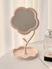 INS梳妆镜子化妆镜桌面台式可折叠网红镜子 商品缩略图0
