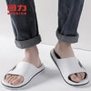 回力运动拖鞋男浴室内户外不易滑厚底凉拖鞋HL39391白黑色43-44码 商品缩略图5