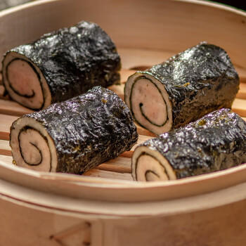 包道 紫菜猪肉卷420g 3条装广式点心广东早茶早餐速冻食品 商品图3