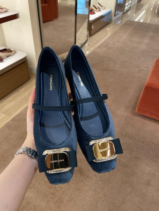 FERRAGAMO 菲拉格慕 芭蕾平底鞋女  0779730-003 .【鞋底有膜，试穿小心】 商品图1