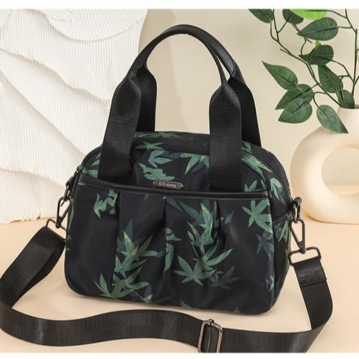 TZW-国风设计竹叶通勤女包2025夏季新款休闲印花单肩斜挎包中年妈妈包 商品图0