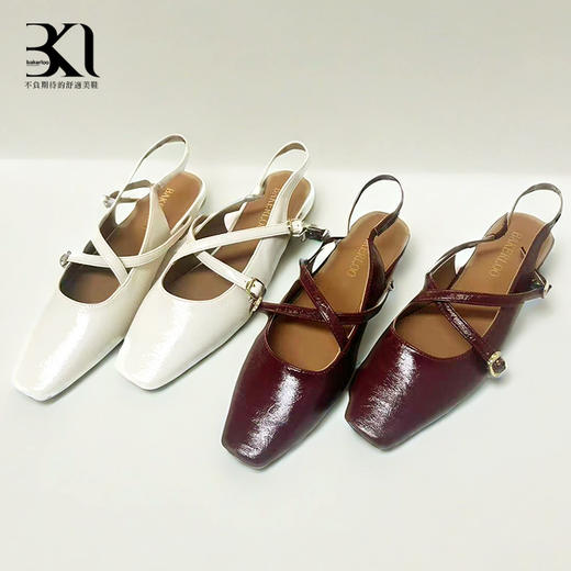 BAKERLOO鱼嘴交叉双带玛丽珍凉鞋YQ167 商品图5