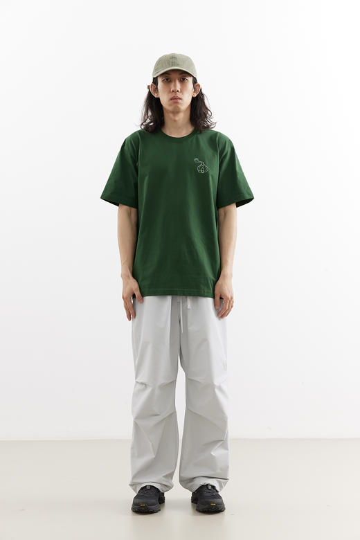 吃茶去chichaqu2025新款全棉圆领短袖T恤男女宽松印花创意图案 商品图2