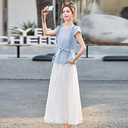 小香风套装裙2025夏季新款超好看气质绝美上衣显瘦半身裙两件套HR-MUZL8021 商品图3