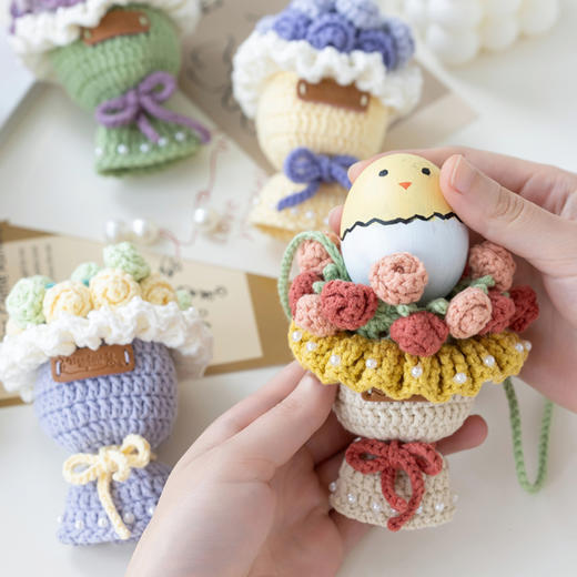 苏苏姐家绮梦繁花香囊蛋袋端午手工制作diy钩针编织毛线团材料包 商品图4