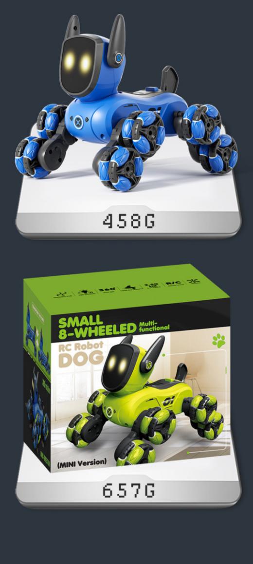 🌈儿童节礼物💰78起👉🏻【八轮特技机械狗】酷炫外形➕智能遥控➕灯光音乐，拒绝不了机器狗 🔺多方向行驶｜前后臂翻越｜旋转爬坡｜高姿巡逻｜低趴潜行... ✨ 商品图6