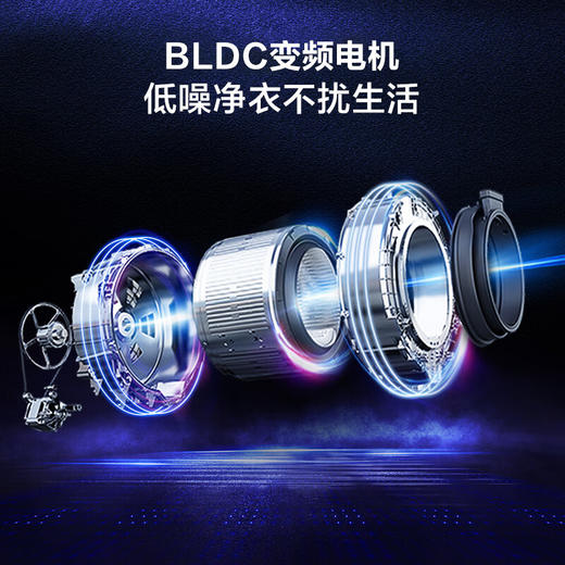 海尔（Haier）滚筒洗衣机全自动 10公斤洗烘一体大容量 BLDC变频 超薄564mm EG100HMATE31S 商品图3