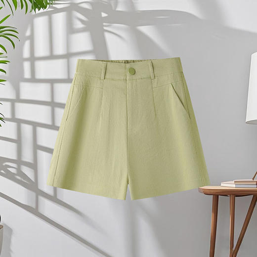 MYX-XYF-8921-L纯色西装五分裤女士短裤2025年夏季新款高腰薄款显瘦休闲阔腿裤 商品图2