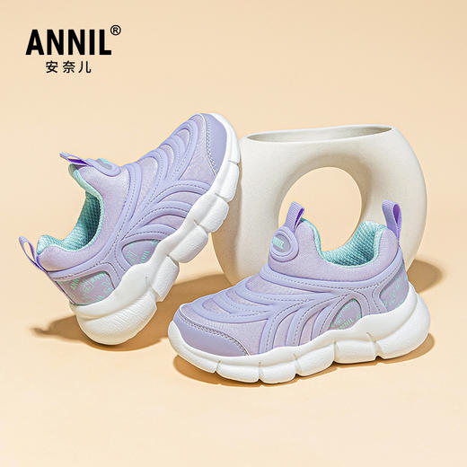 ANNIL/安奈儿女童运动鞋春季新款儿童软底男童毛毛虫轻便休闲网面鞋HM5105190 商品图1