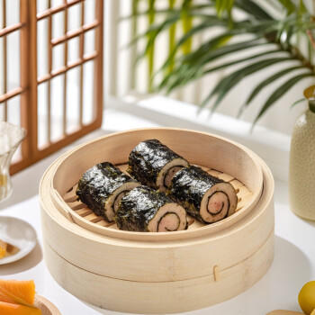 包道 紫菜猪肉卷420g 3条装广式点心广东早茶早餐速冻食品 商品图8