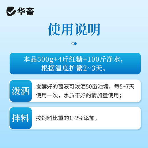华畜 乳酸菌原种 1000亿高含量 降pH值更快 专利菌种 活性更高 商品图5