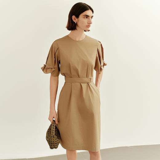 N°28 2025夏季新款花苞裙连衣裙女垂感气质显瘦系带裙子885251L588 商品图5