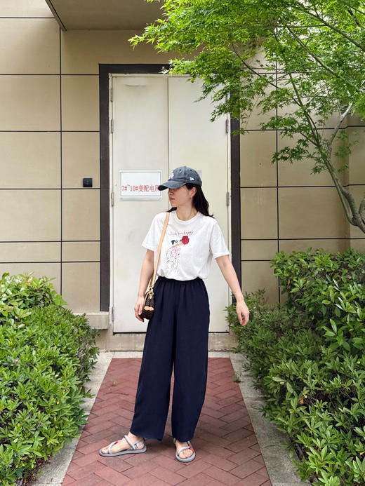 天丝亚麻-高腰垂感夏日凉爽花苞直筒裤【包邮+三天无理由tui换】 商品图1