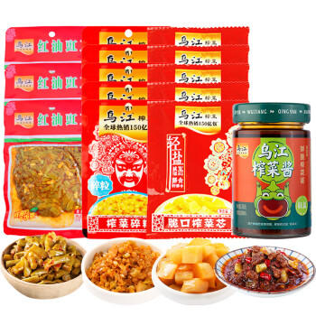 乌江乌江榨菜脆口碎粒下饭酱开味佐餐下饭小菜1058g /粮油调味 /调味品 /榨菜/酱腌菜 商品图1