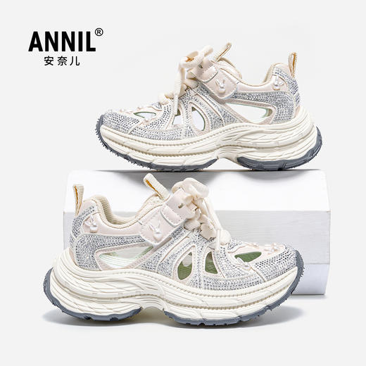 ANNIL/安奈儿夏季女童运动透气百搭耐磨镂空休闲鞋2025夏季新款HG5205317 商品图1
