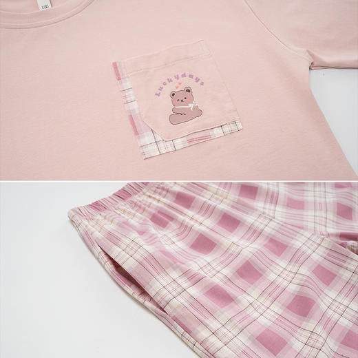 康妮雅女式短袖中裤套头套装 商品图5