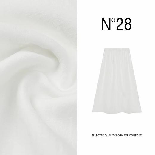 N°28 '百搭神裙'2025新款A字裙透气休闲裙子百搭纯色半身裙885252Q602 商品图1