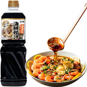 坂东0脂肪海鲜捞汁1L 零添加剂生腌小海鲜凉拌菜汁白灼汁鱼虾蟹调味汁 /粮油调味 /调味品 /复合调味汁 商品图1