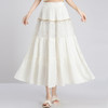 MYX-PH-19112-L垂坠感百褶拼接洋气蛋糕裙松紧腰休闲长裙夏季新款长款时尚半身裙 商品缩略图1