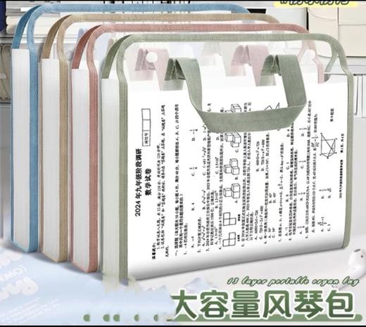 geein吉言PP横版风琴包（图片仅供参考，颜色随机） 商品图1