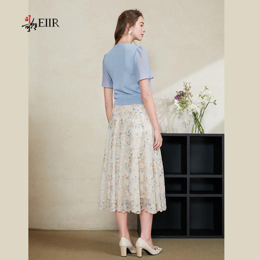 司歌雪纺拼针织上衣T911095X 商品图4