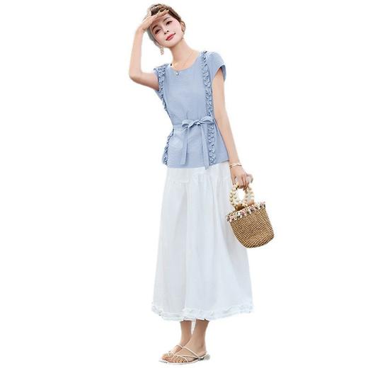 小香风套装裙2025夏季新款超好看气质绝美上衣显瘦半身裙两件套HR-MUZL8021 商品图4