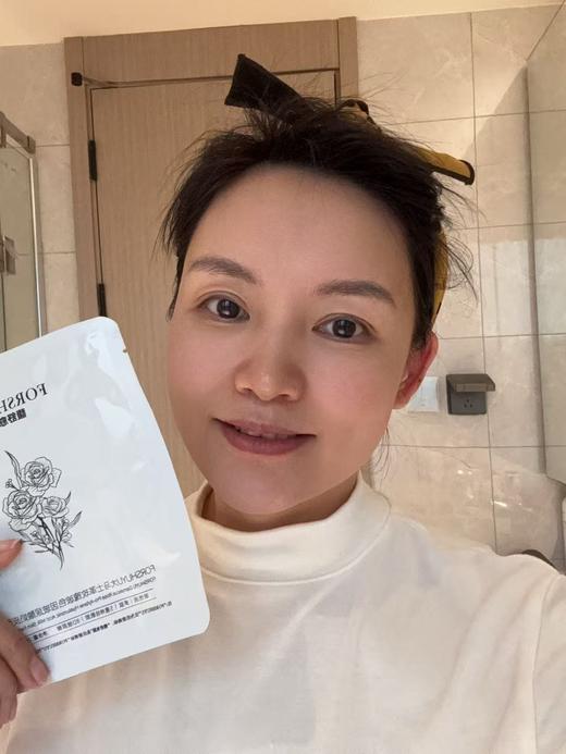 芳疗师大马士革玫瑰玻色因玻尿酸奶皮面膜，一盒面膜顶三瓶精华，5片/盒 25ml/片 商品图3