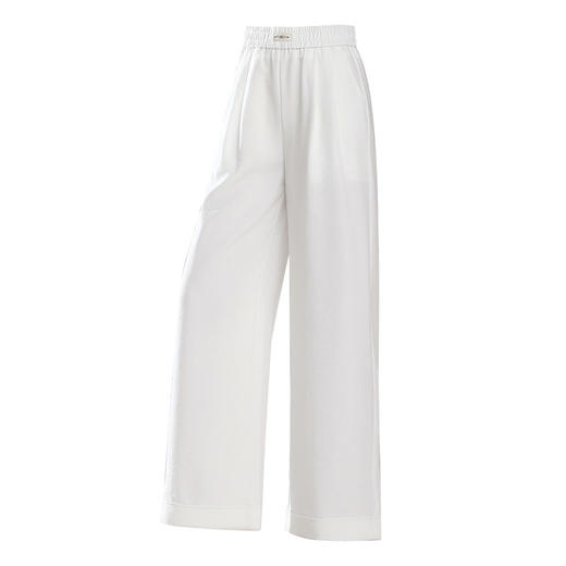 MYX-AS-2506-L垂坠感修身直筒裤2025年夏季新款松紧腰休闲九分裤薄款透气阔腿裤 商品图4