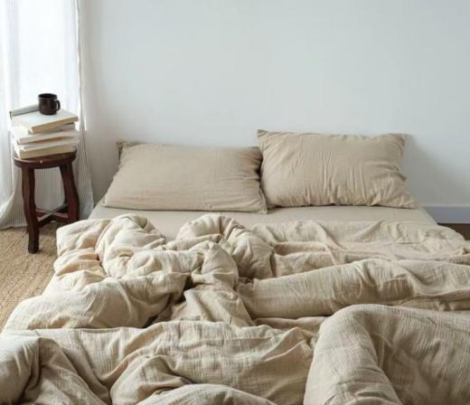 🔥【玛万生活 MAWALIFE老钱风皱皱纱四件套】｜把百万民宿的松弛感搬回家 ✨ ✅ 百万民宿同款面料｜精梳棉界的“羊绒衫” 精选全棉双层纱！！！ 商品图5