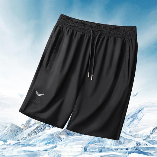 【DK】大依优型大码男装冰丝短裤五分裤中裤弹力加肥加大大号短裤运动男士胖子 商品图2