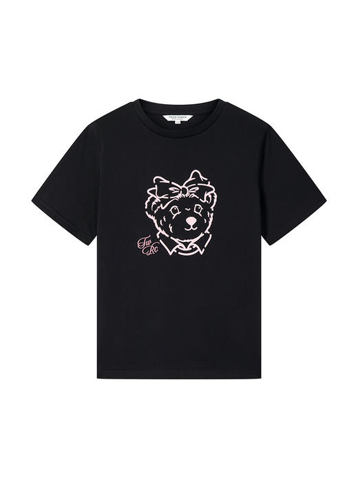 Teenie Weenie小熊字母T恤女夏季女t恤TTRA25M508Z 商品图10
