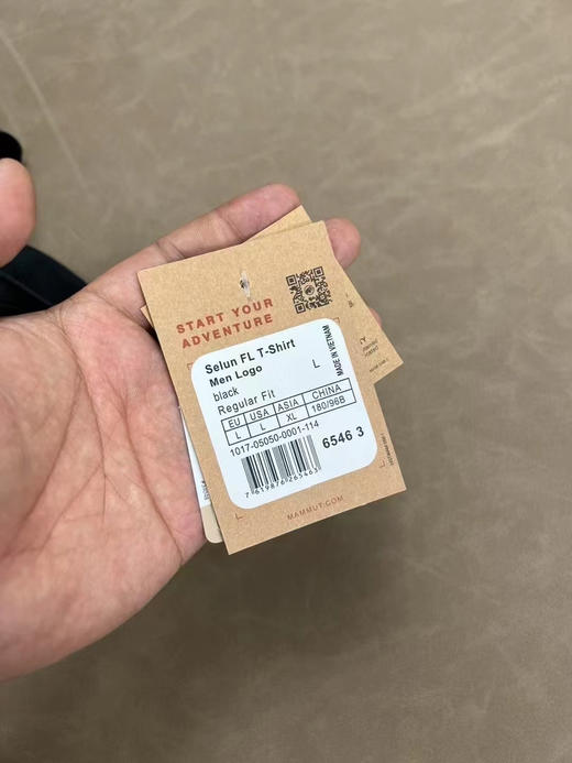 新款正品Mammut猛犸象Selun FL透气弹力速干舒适短袖T恤，黑白两色，尺码M～2XL 商品图10