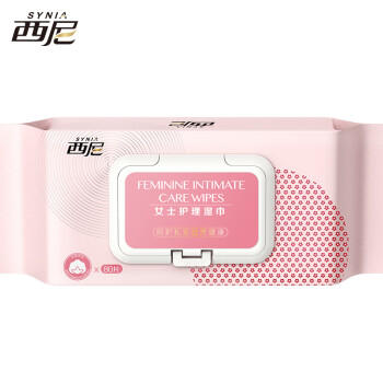 西尼synia卫生私处湿巾80抽 女性专用洁阴湿巾 房事私密私护湿厕纸巾 商品图0