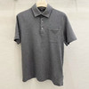 ZEGNA 杰尼亚 男士棉质珠地网眼短袖polo衫 灰色 UF392A9 F752 K95 商品缩略图0
