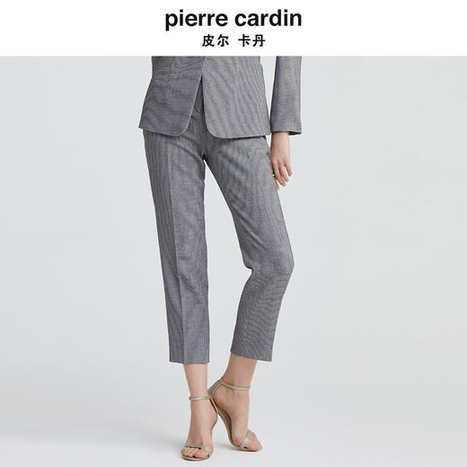 [皮尔卡丹女装]连衣裙蕾丝拼接长袖优雅商务通勤羊毛裙 商品图3