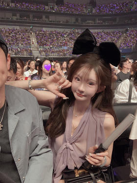 金蘑菇菇 Borgo Santo “Blumari*”中意紫罗兰/V领宽松无袖上衣