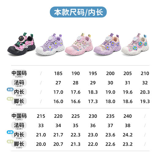 ANNIL/安奈儿2025夏季新款儿童老爹鞋女童网面透气运动鞋旋钮单网跑步鞋HG5205316 商品图4