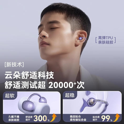 索爱 夹耳气传导蓝牙耳机 GK58 商品图2