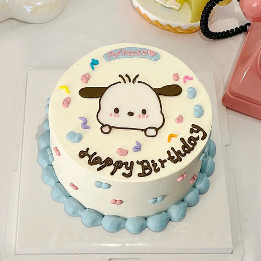 【帕恰狗】可爱的小帕--水果夹心生日蛋糕 商品图1