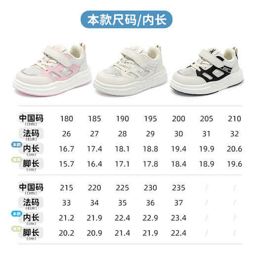 ANNIL/安奈儿儿童鞋板鞋2025夏季新款女童运动鞋子男童透气网面小白鞋潮HM5204304 商品图3