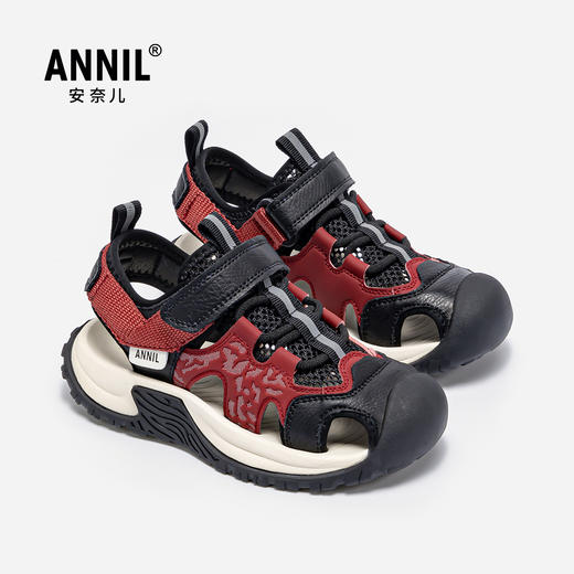 ANNIL/安奈儿软底男女童包头沙滩运动鞋2025夏季新款HM5206306 商品图2