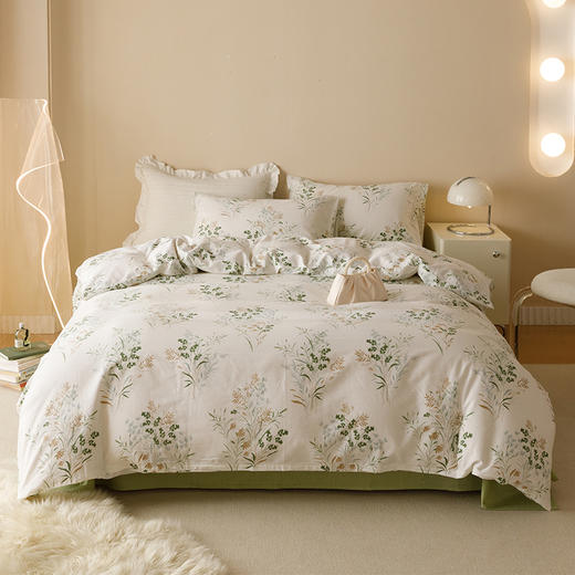 皇冠白描青野 （全棉四件套）T3514 商品图0