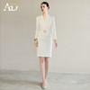 AD春季职业装气质女神范白色连衣裙女高端收腰西服裙主持人正装 商品缩略图2