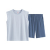 芬腾睡衣男无袖夏季纯棉圆领套头可外穿休闲宽松背心短裤运动套装 商品缩略图4