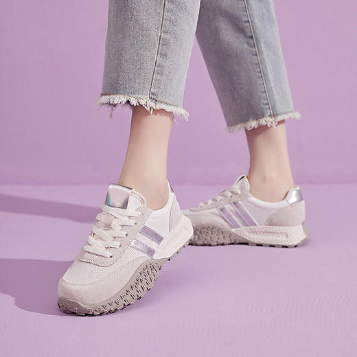 【踩屎感2.0透气网面复古阿甘鞋】3.8cm增高鞋底  夏季透气不闷脚 日常休闲出行必备 尼龙透气网布  内部EVA鞋垫  （建议拍大一码，穿起来更舒适） 商品图1