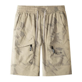 【DPS】大依优型大码休闲工装短裤五分裤大号裤子弹力透气加肥加大夏季松紧腰宽松运动沙滩裤