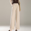 MYX-AS-2506-L垂坠感修身直筒裤2025年夏季新款松紧腰休闲九分裤薄款透气阔腿裤 商品缩略图0