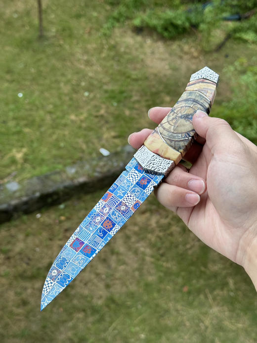 三希堂  现代刀系列  星空猛犸小猎  未开刃 商品图1