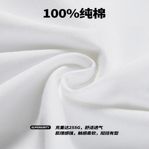 NPC潮牌纯棉【青花瓷】发泡印花圆领短袖T恤男潮流中国风NP45TE14 商品图4