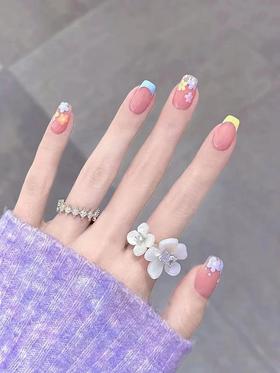 hefang 鸢尾花小苍兰戒指